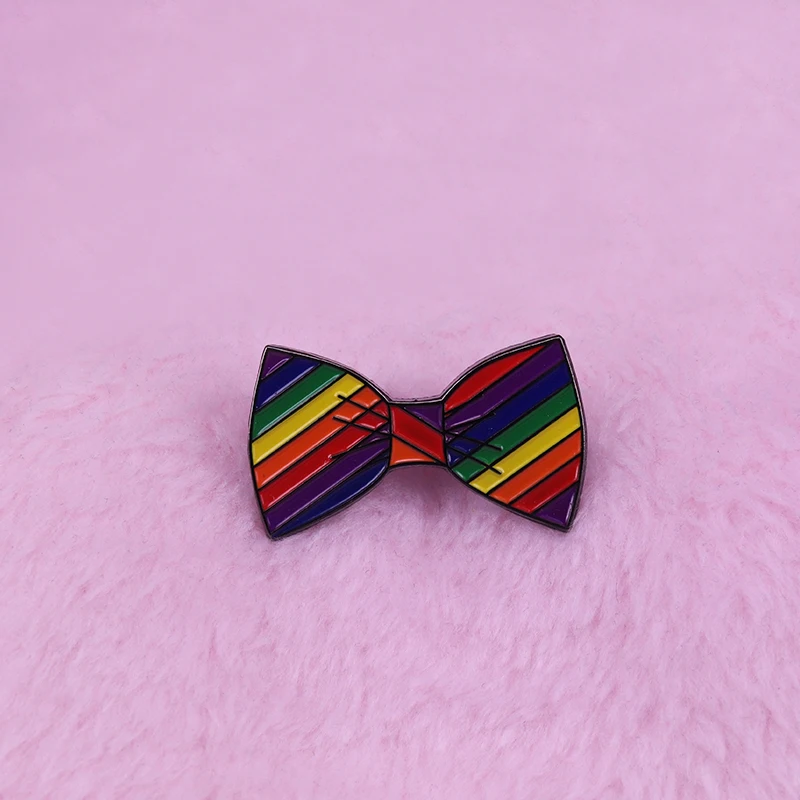 Радуга гей pride брошь для галстука-бабочки pigtq decor | Украшения и аксессуары