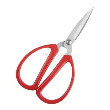 Household scissors office scissors stainless steel stationery scissors stainless steel garden pruning shears fruit picking elbow straight scissors household potted trim weed branches gardening tools