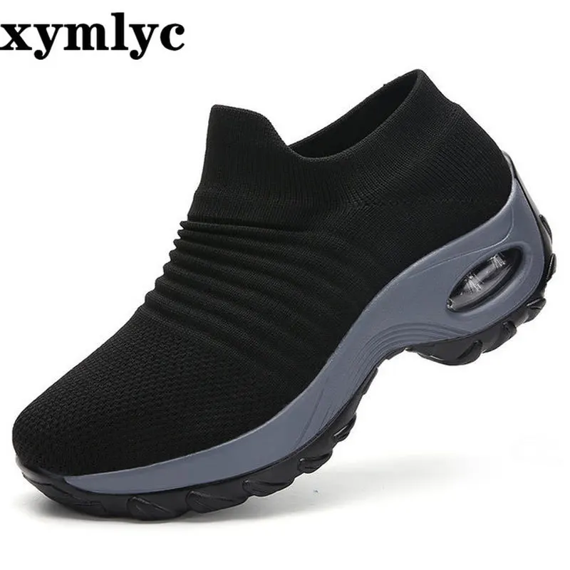 2020 Explosion Models Large Size Women's Shoes Flying Woven Sports Sets Of Feet Fashion Casual Socks Women | Обувь