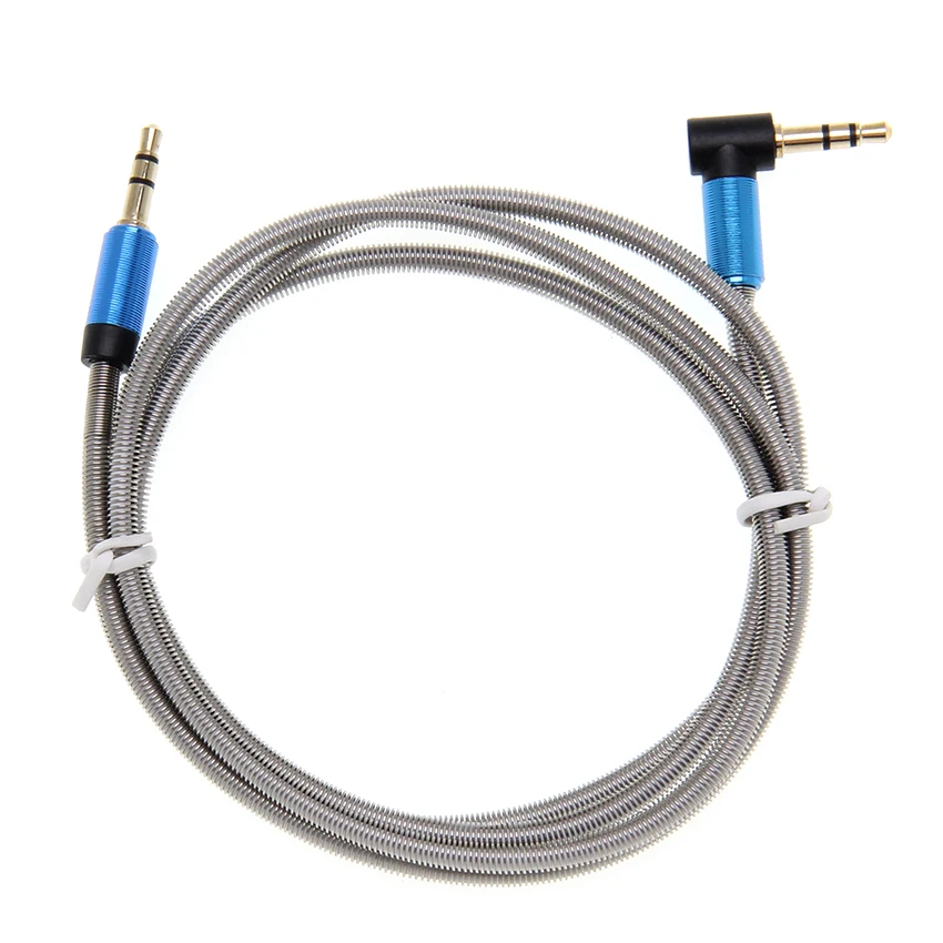 90 Degree Angle Audio Cable 3 5mm Aux Cables Jack 3 5mm Gold Plated Plug for Car Headphone Phone MP3 4 Speaker Auxiliary Cord