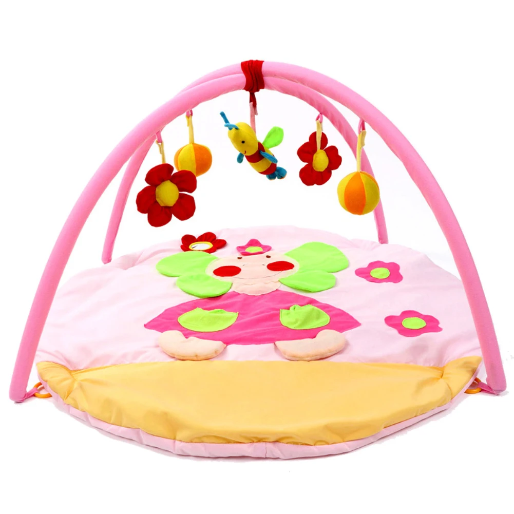 Складной детский игровой коврик, детский коврик, детский коврик, Подсолнух, медведь, лягушка, спортивный коврик, одеяло для ползания, ковер с колокольчиками, маленькие безделушки, игрушки