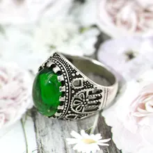 SUNSPICE MS, ретро натуральный серебристый цвет, камень, кольцо, красный, зеленый цвет, Богемия, смола, кольцо на палец, Европейское, индийское, ювелирное изделие