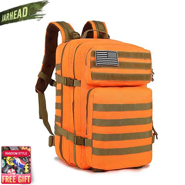 Mochila táctica de 45l para hombre, bolsa militar de asalto 3P,  impermeable, para escalada, Camping y senderismo - AliExpress