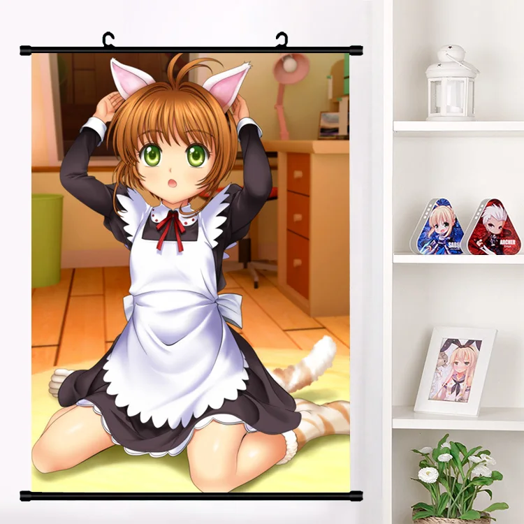 Аниме картон сакур КИНОМОТО настенный свиток плакат постер Otaku домашний Декор