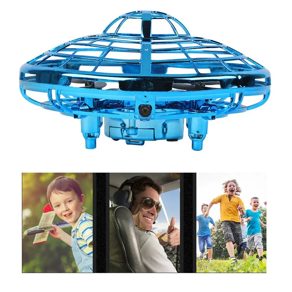 Mini Flying Helicopter Ufo Rc Drone Hand Sensing Aircraft Electronic Model Quadcopter Flayaball Toys Small Drohne For Children
