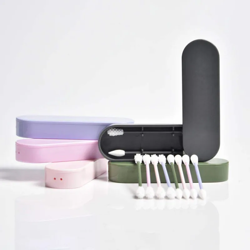 

New 2pcs Double-headed Swab Reusable Cotton Swab Ear Cleaning Cosmetic Cotton Buds Health Care Tools