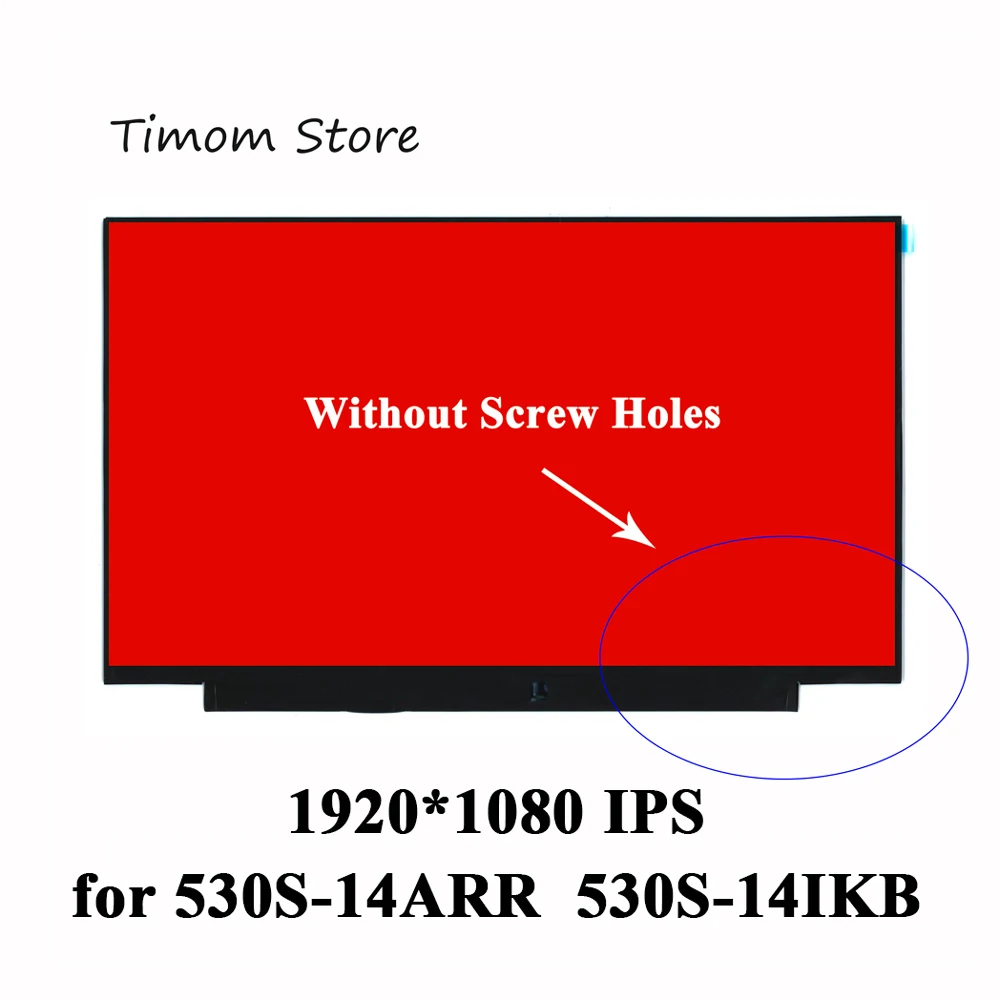 Матрица экрана для ноутбука 530S 14ARR Тип 81H1 Lenovo ideapad 14IKB 81EU 14 не отверстия винтов 30pin 1920*1080 IPS Full HD|ЖК-экран