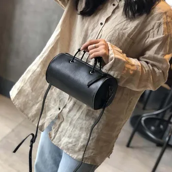 

Soft Genuine Leather Crossbody Bags for Women 2020 New Luxury Cowhide Handbags Bolso Mujer Small Solid Retro Women Shoulder Bag