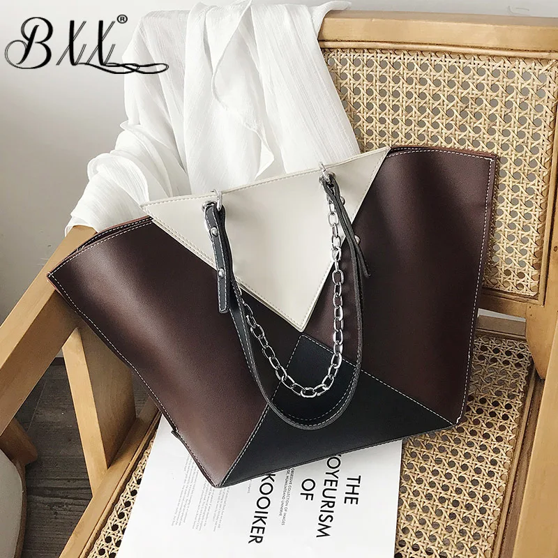 

BXX / 2019 Fashion Autumn Winter Luxury Women's Handbags Designer High Quality Leather Retro Large-capacity Shoulder Bag ZE611