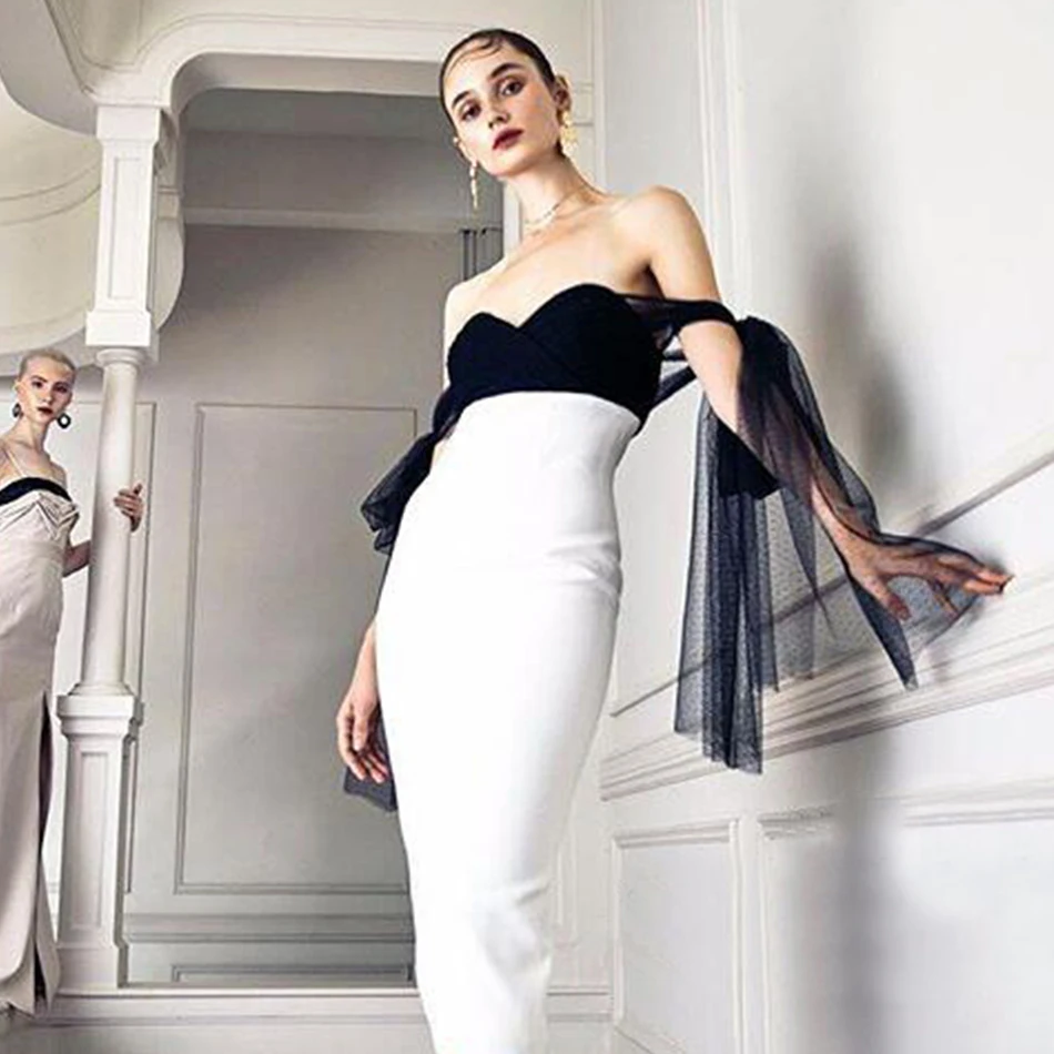 Женское облегающее платье Adyce Клубное кружевное с открытыми плечами в стиле