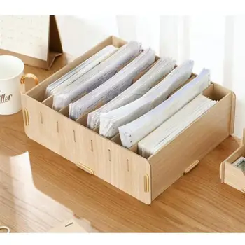 

1pc Storage Box Practical Wooden Creative Vintage Multifunctional Storage Box Desktop Case Container for Home Bedroom