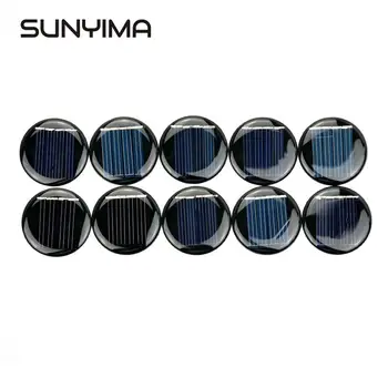 

SUNYIMA 10Pcs 2V 40mA Polycrystalline Solar Panel Power Charge DIY Module Portable Mini Solar Cell Battery Charger for Light Toy