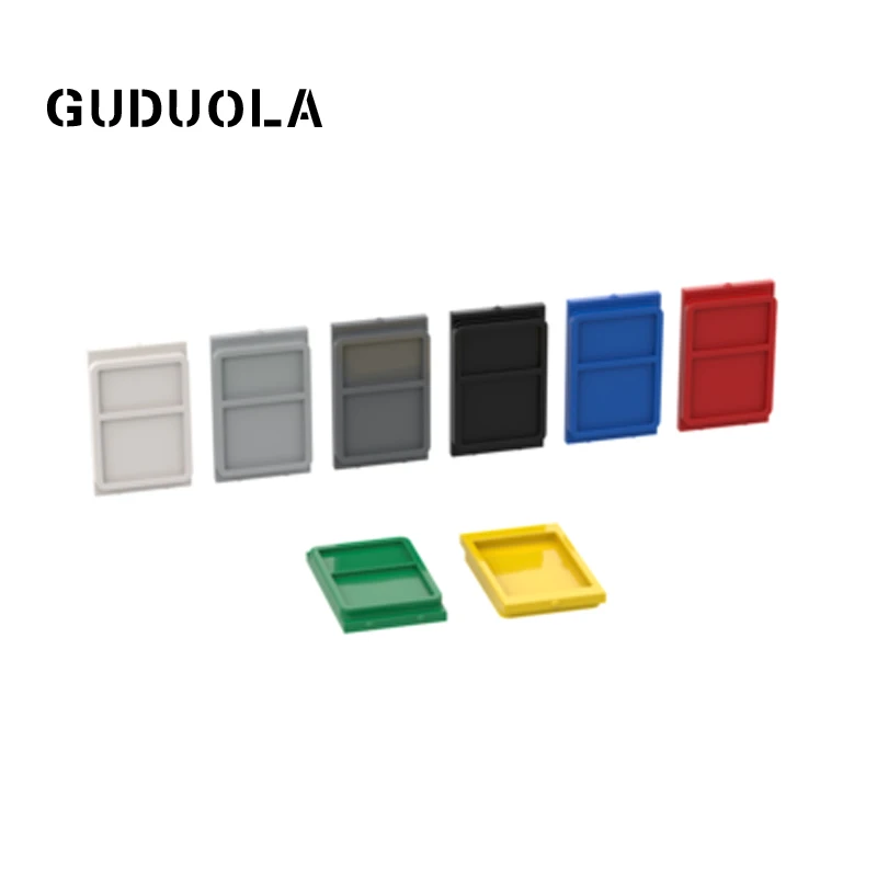 

Guduola Glass for Door with Top and Bottom Lip (4183) MOC Build Parts Education Toys DIY Block Brick 30pcs/LOT