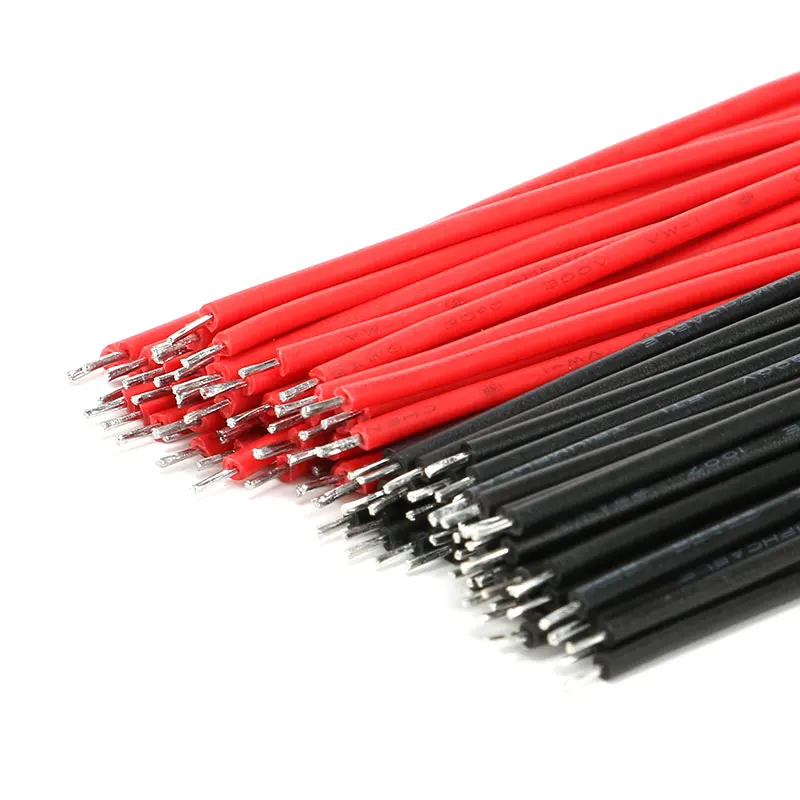 100PCS/LOT Tin-Plated Breadboard PCB Solder Cable 22AWG 6cm Fly Jumper Wire Cable Tin Conductor Wires 1007-22AWG Connector Wire