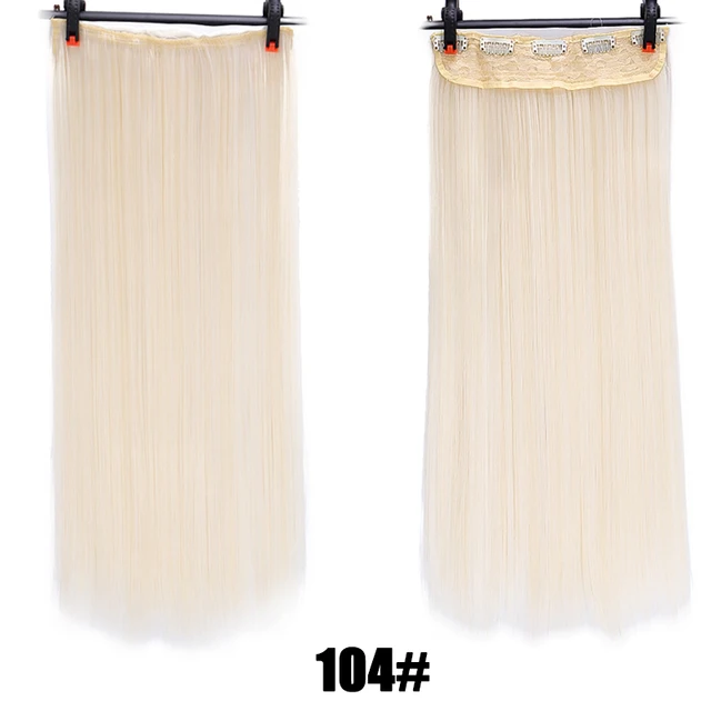 DIFEI Synthetic 24 Inch 5 Clip Long curly Women Clip in Hair Extensions Black Brown High Tempreture Hair Piece #99