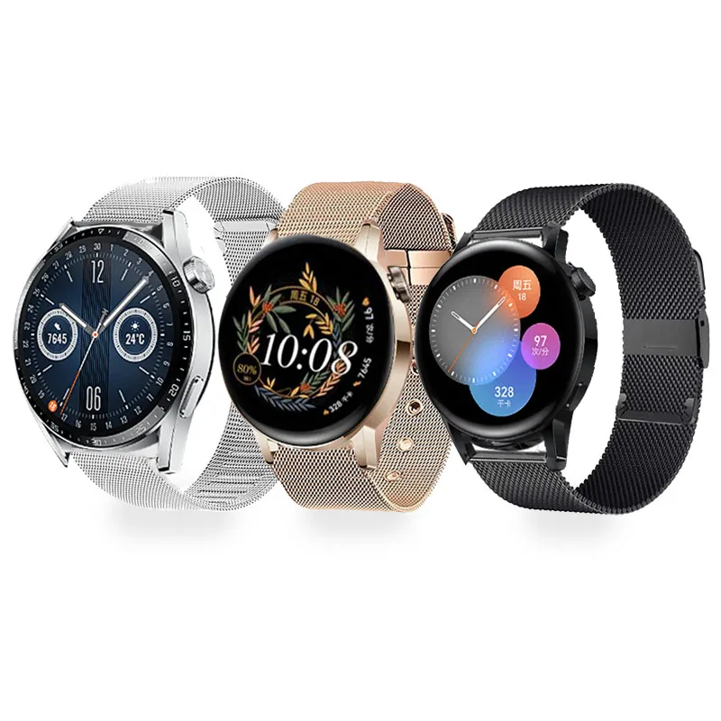 

Ремешок «Миланская петля» для HUAWEI Watch GT 3 46 мм 42 мм, браслет для HUAWEI Watch 2 3 Pro GT 2e Correa, 22 мм 20 мм