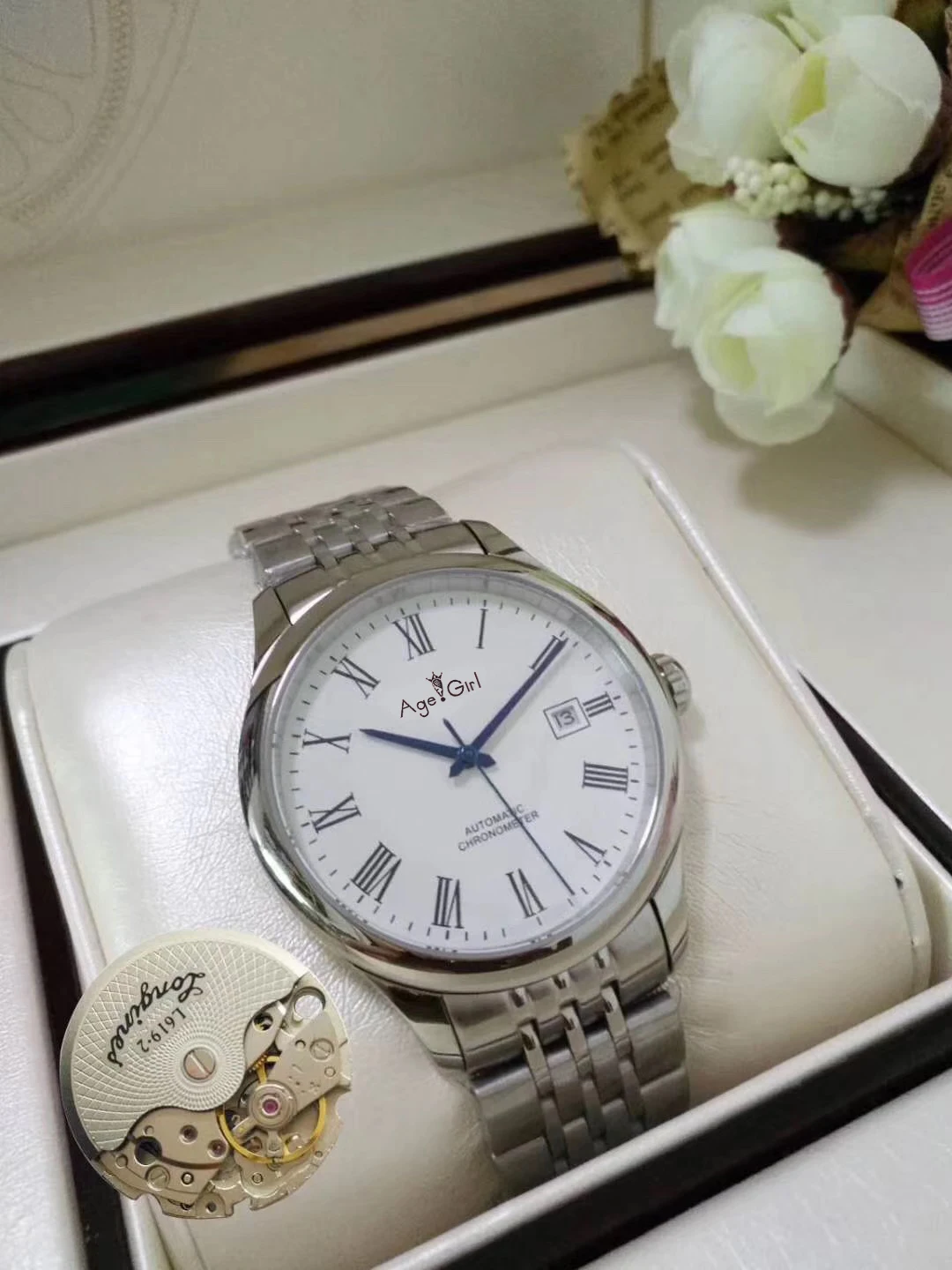 

Luxury Brand New Men Stainless Steel Sapphire Japan Miyota Eta Automatic Mechanical Silver Rose Gold Black Rome Watches AAA+