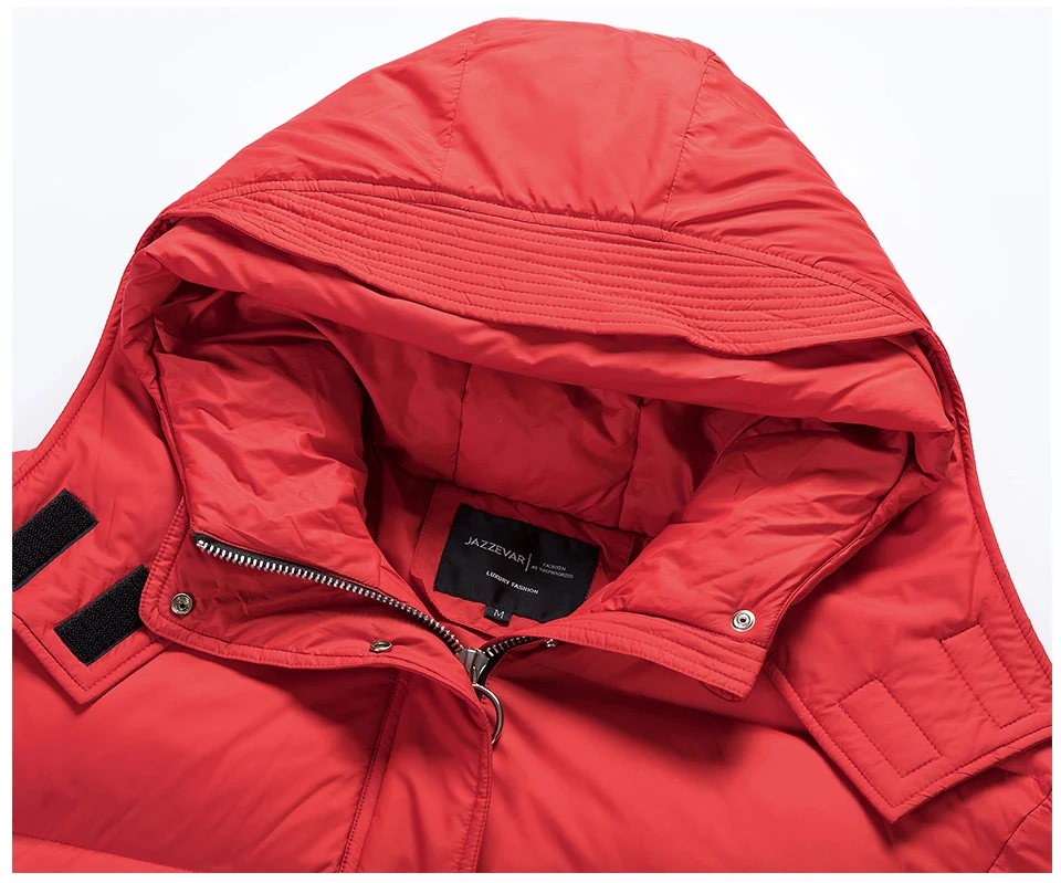 AIGYPTOS winter new women's long red and belt fashion style down jacket hooded jacket