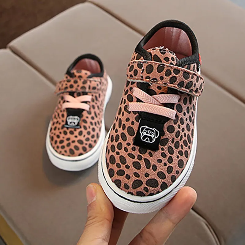 

Children's Sports Shoes Comfortable Boys And Girls Leopard Single Shoes Spring Breathable Shoes Soft Anti-slip Shoes