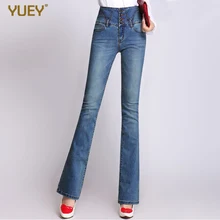 Новинка, женские модные джинсы с высокой талией, полная длина, женские узкие джинсы на пуговицах, весна-осень, тянущиеся джинсы, S 5XL, синий светильник