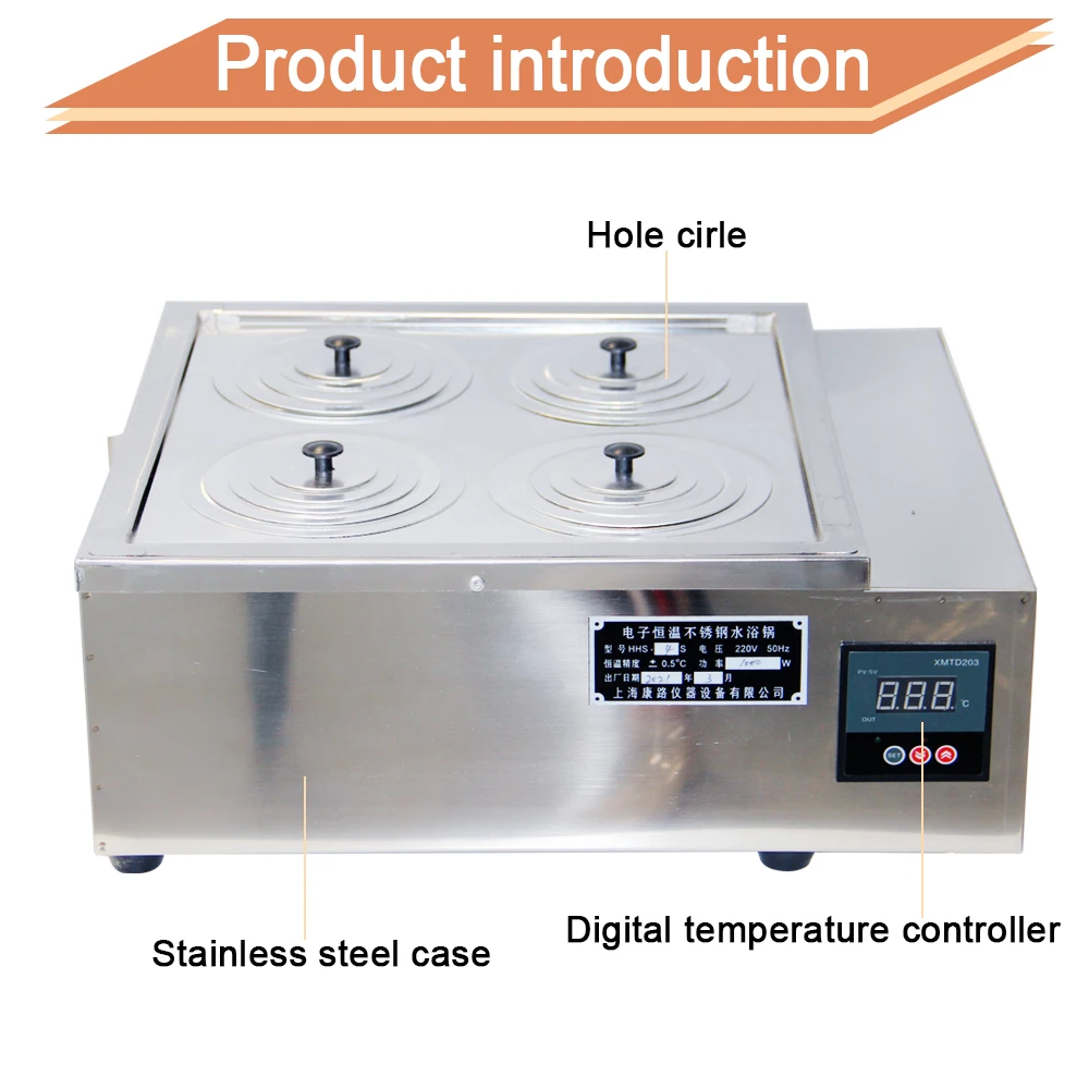 Double hole Laboratory digital temperature water bath