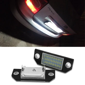 

2PCS DC12V Car LED License Number Plate Light Lamp 6W 24 LED White Light Fit For Ford For Focus 2 C-Max