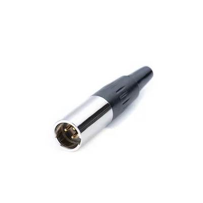 

High Quality Mini XLR 3 Pin Male Plug Small XLR Audio Microphone Connector for MIC Soldering Straight