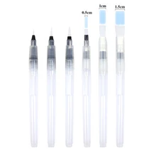 3/6 pçs pincel de tinta recarregável escova de cor de água escova de tinta de água macia caneta para pintura calígrafo desenho arte suprimentos