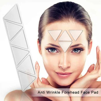 

6pcs Silicone Lifting Triangle Invisible Home Forehead Face Pad Reusable Practical Eye Anti Wrinkle Folds Patches