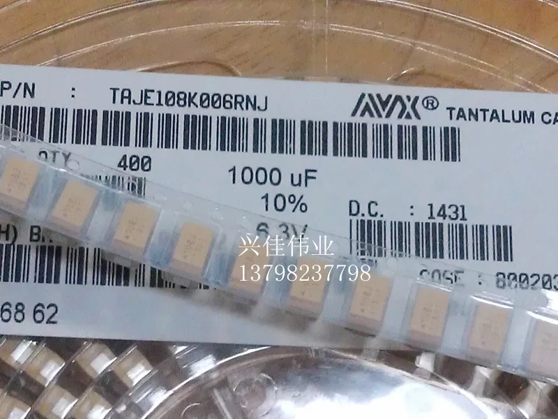 20 шт./лот 6.3v1000UF 108J 1000 мкФ 6V E7343