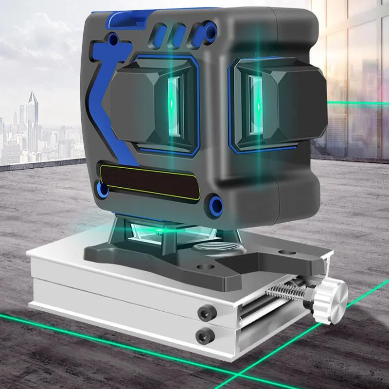 

Intelligent Remote Remote Laser Level 8 Line 3D Self Balance Horizontal and Vertical Cross Laser Beam Level Level Wall Tool