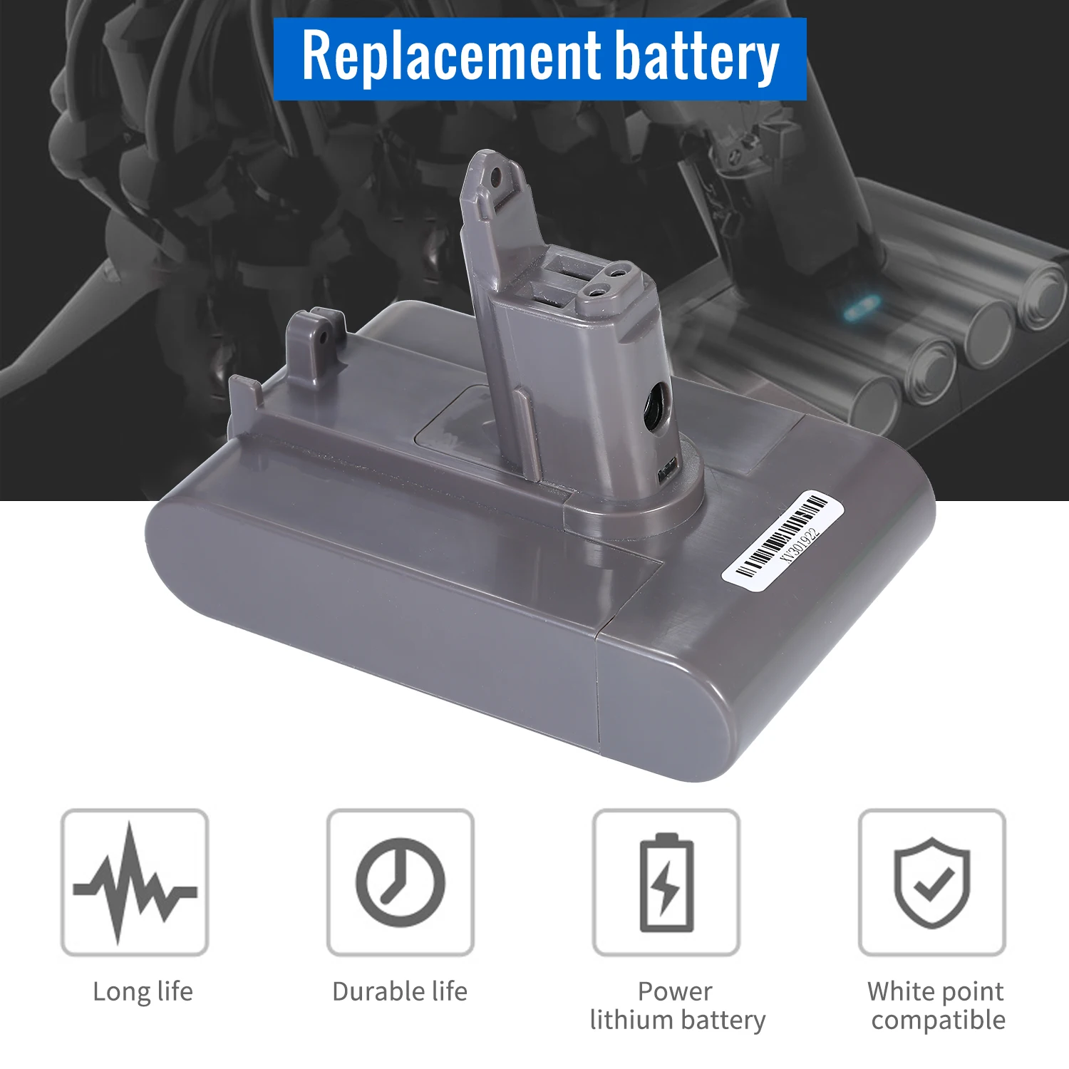 2000/2500 mAH 22,2 V литий-ионный аккумулятор для Dyson DC31 DC35 DC44 DC45 аккумуляторный пылесос аккумуляторная батарея