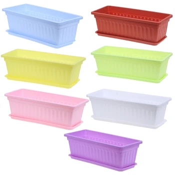 

Flower Pots Planters Pot Trays Plastic Pots Creative Large Square Pots For Succulent Plants New