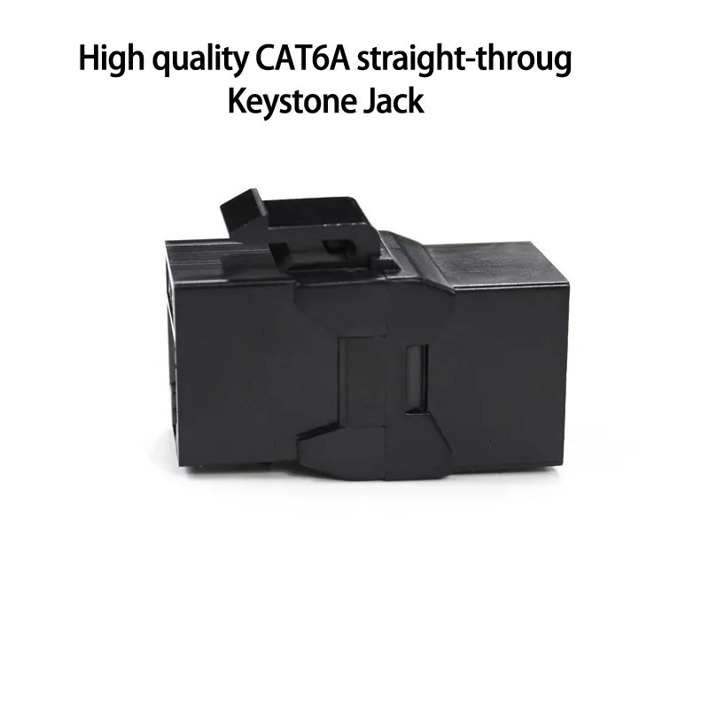 19in 1U стойка 24 порта прямой CAT6A патч-панель RJ45 сетевой кабель адаптер Keystone разъем ethernet распределительная рамка