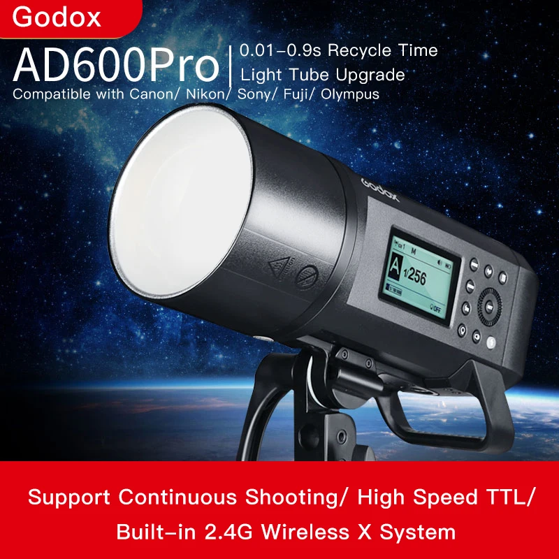 US $999.00 Godox AD600 Pro WITSTRO AllInOne Outdoor Flash AD600Pro LiOn Battery TTL HSS With BuiltIn 24G Wireless X System