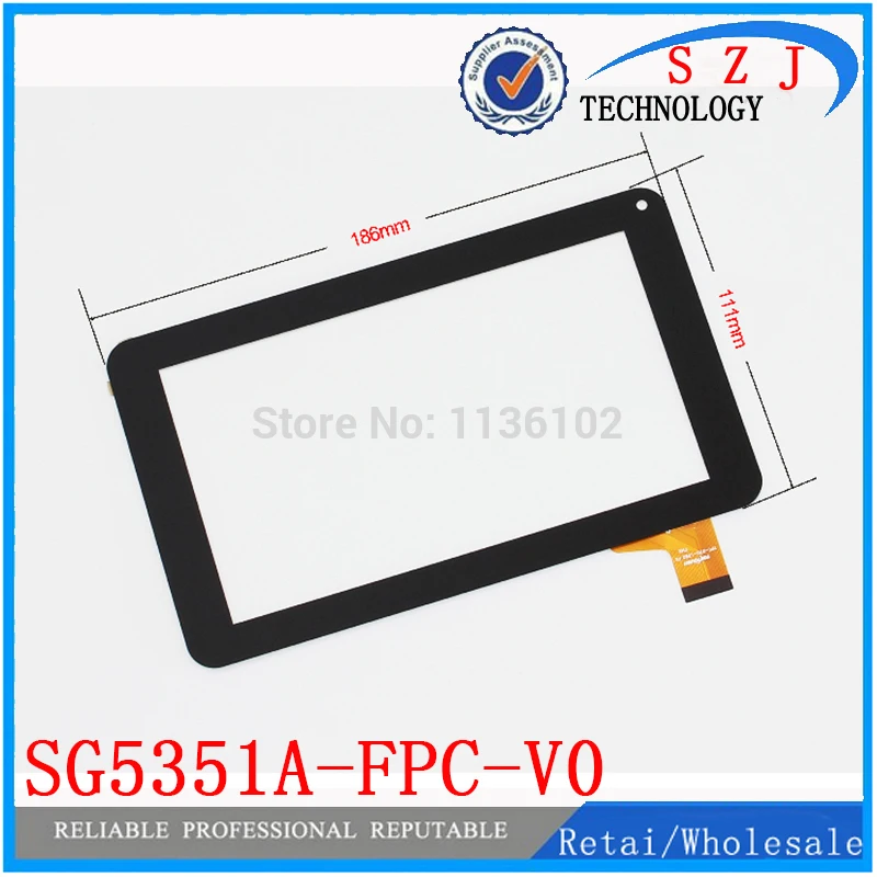 

New 7" inch SG5351A-FPC-V0 glass touch screen panel digitizer with adhesive tablet pc Replacements free shipping