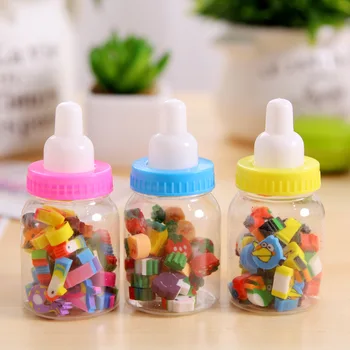 

Promotion Colorful Baby Bottle Eraser Cartoon Skin Eraser Children's School Supplies Wholesale Kindergarten Gift Stationery