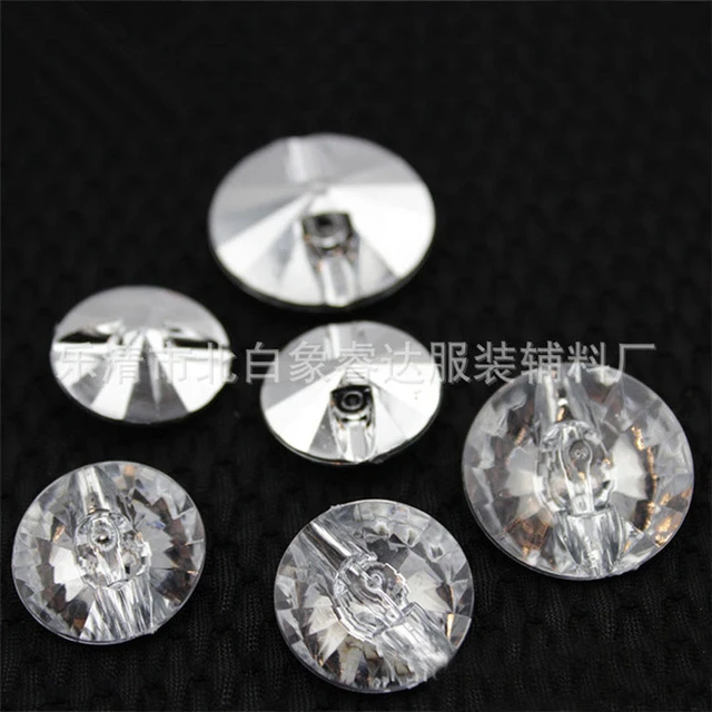 50Pcs/lot acrylic Buttons Sewing Sofa DIY Diamond Upholstery Headboard  acrylic Crystal Buttons Accessories 18/20/25/30MM