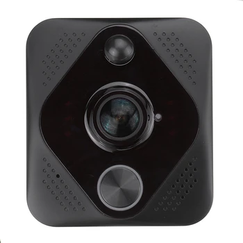 

X6 Video Doorbell Hd 1080P 180 Degree Wifi Wireless ligent Intercom System Cloud Storage Alarm System Black Abs