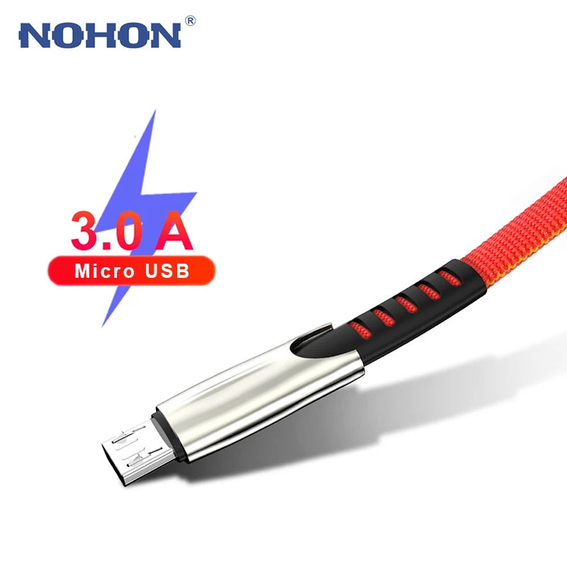 

1M 2M 3M Micro USB Cable Fast Charging For Xiaomi Redmi Note 5 Pro Samsung S5 S6 S7 A5 J5 J7 Android Mobile Phone Data Long Wire