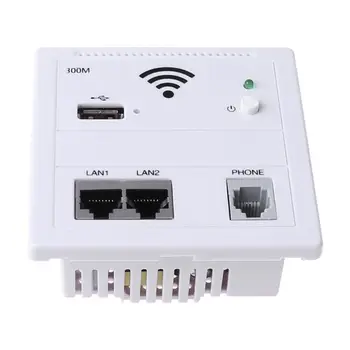 

86 Type In-wall AP Repeater WiFi Wall Socket Router Access Point Wireless Wall AP RJ45 PoE WiFi Extender USB Charging