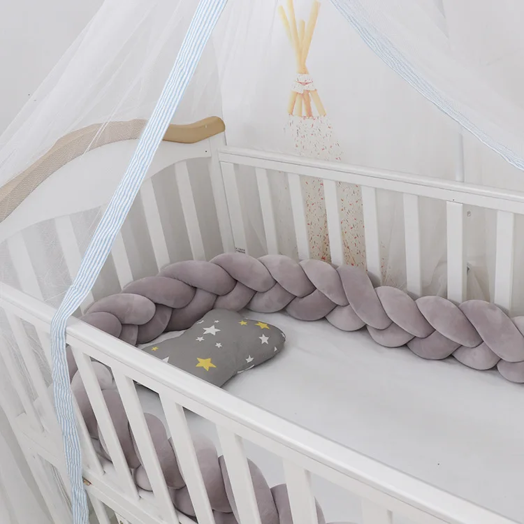bebê menina do menino trança nó travesseiro almofada decoração do quarto