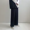 Korean Style Straight Casual Pants Men's Fashion Solid Color Business Suit Pants Men Streetwear Loose Dress Pants Mens Trousers ► Photo 3/5
