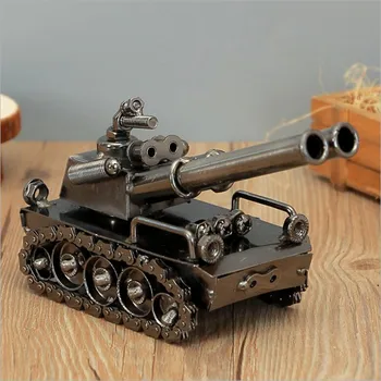 

novel handmade alloy tank simple home decoration ornaments military enthusiasts desktop office crafts
