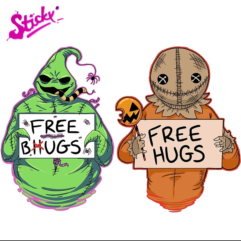 Sticky The Nightmare Before Christma Sally Anime Car Sticker Decalcomania Decor Moto Off-Road Laptop Trunk Adesivi Per Chitarra