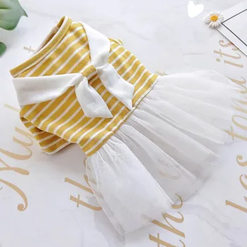 

Summer Pet Clothes Dot Dog Dress For Dogs Skirt Summer Princess Dog Wedding Dresses York Clothes For Dogs Skirts Pet Cat Dress