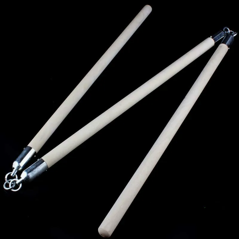

Martial art Wood stick The Three Section Stick White Wax Rod The Three Section Stick Martial Art kungfuSoft Stick