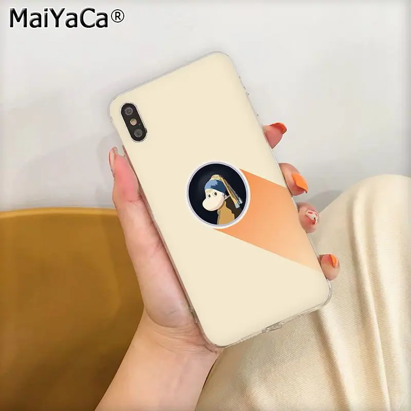 MaiYaCa Забавный чехол Moomin Little My Coque Shell для телефона Apple iphone 11 pro 8 7 66S Plus X XS MAX 5s SE XR чехол Coque Shell - Цвет: A7