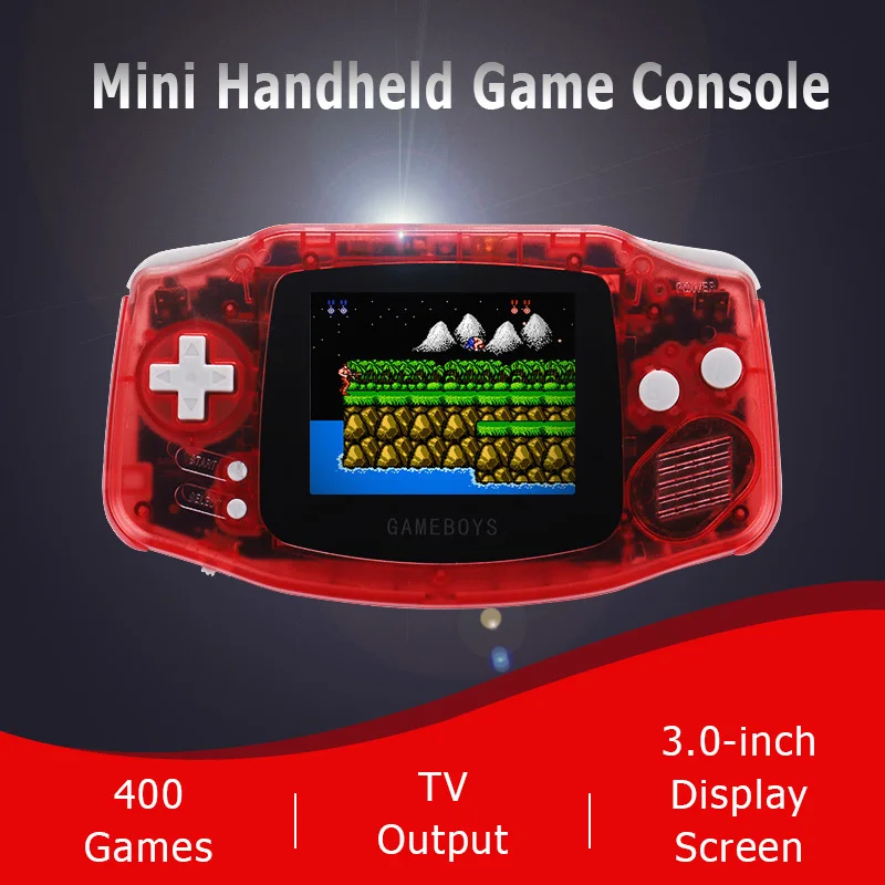 Retro Game Console Mini Handheld Game Player Built-in 400 classic games support double player game