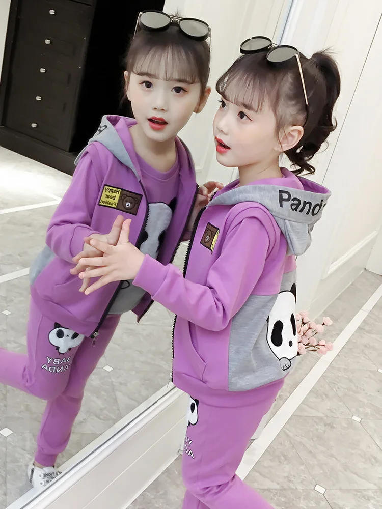

CHILDREN'S Garment Girls Spring Clothing 2019 Western Style Set Korean-style Spring New Style Clothes GIRL'S Sports Fashionable